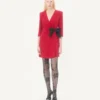 Robe courte Cady Couture avec nœud en faille Robe courte Cady Couture avec nœud en faille