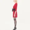 Robe courte Cady Couture avec nœud en faille Robe courte Cady Couture avec nœud en faille