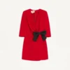 Robe courte Cady Couture avec nœud en faille Robe courte Cady Couture avec nœud en faille