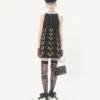 Robe courte en crêpe brodé Couture Robe courte en crêpe brodé Couture