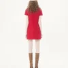 Robe courte en crêpe brodé Couture Robe courte en crêpe brodé Couture