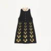 Robe courte en crêpe brodé Couture Robe courte en crêpe brodé Couture