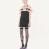 Robe courte en crêpe couture Robe courte en crêpe couture