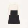 Robe courte en crêpe couture Robe courte en crêpe couture