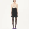 Robe courte en crêpe couture Robe courte en crêpe couture