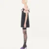 Robe courte en crêpe couture Robe courte en crêpe couture