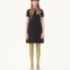 Robe courte en crêpe couture Robe courte en crêpe couture