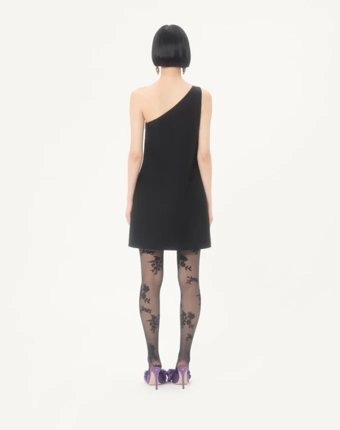 Robe courte en crêpe couture Robe courte en crêpe couture
