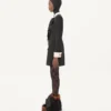 Robe courte en crêpe couture Robe courte en crêpe couture
