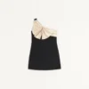 Robe courte en crêpe couture Robe courte en crêpe couture