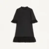 Robe courte en crêpe couture Robe courte en crêpe couture