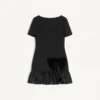 Robe courte en crêpe couture Robe courte en crêpe couture