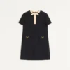 Robe courte en crêpe couture Robe courte en crêpe couture