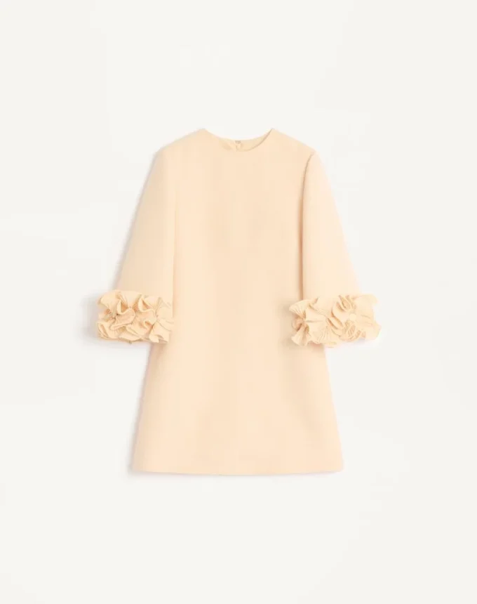 Robe courte en crêpe couture Robe courte en crêpe couture