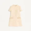 Robe courte en crêpe couture Robe courte en crêpe couture