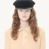 Robe courte en laine bouclée