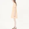 Robe courte en laine bouclée