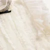 Robe courte en lin léger brodé