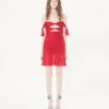 Robe courte en mousseline Robe courte en mousseline