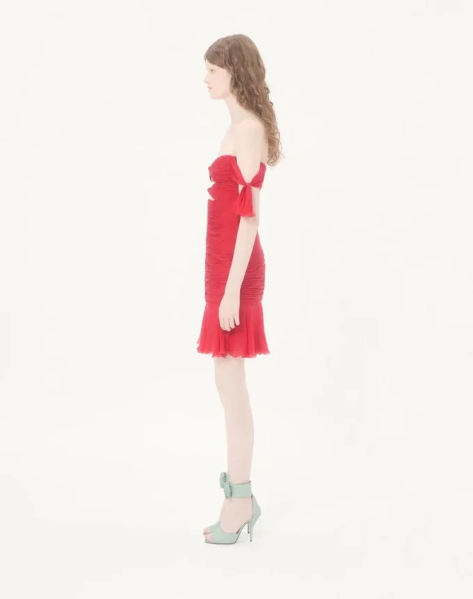 Robe courte en mousseline Robe courte en mousseline