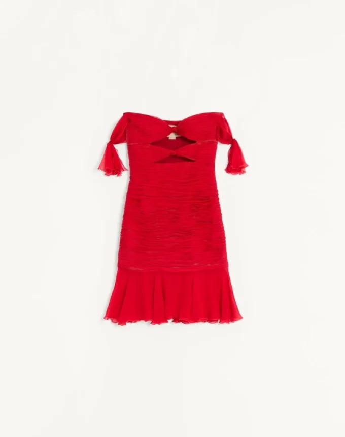Robe courte en mousseline Robe courte en mousseline