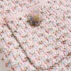 Robe courte en tweed brodé à rubans Robe courte en tweed brodé à rubans