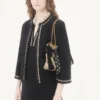Robe courte en tweed Canestrello brodé