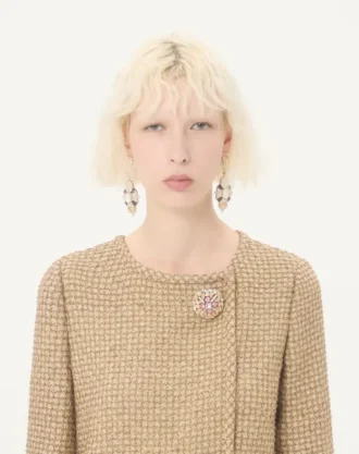 Robe courte en tweed Canestrello Lurex