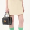 Robe courte en tweed de laine uni Robe courte en tweed de laine uni