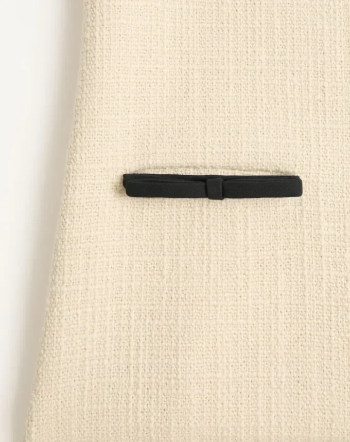Robe courte en tweed de laine uni Robe courte en tweed de laine uni