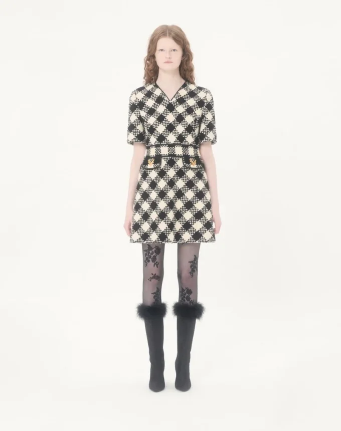 Robe Damier Tweed