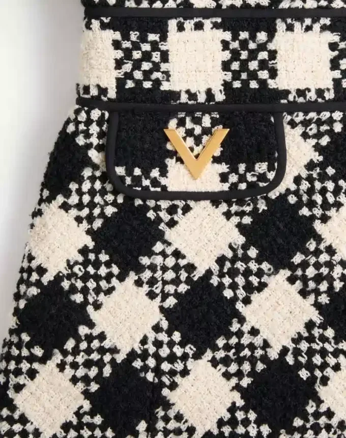 Robe Damier Tweed