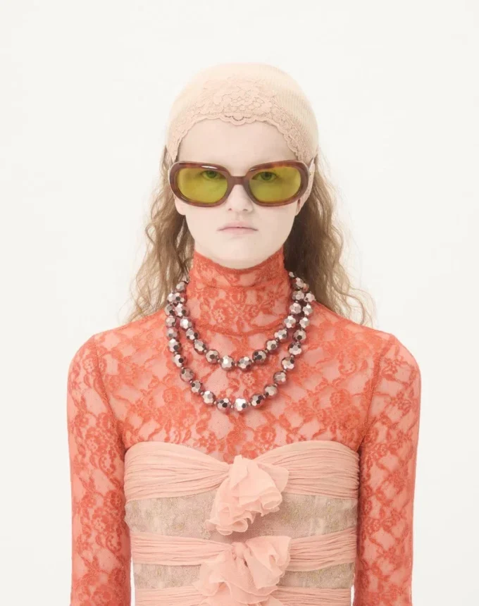 Robe en crêpon chiffon
