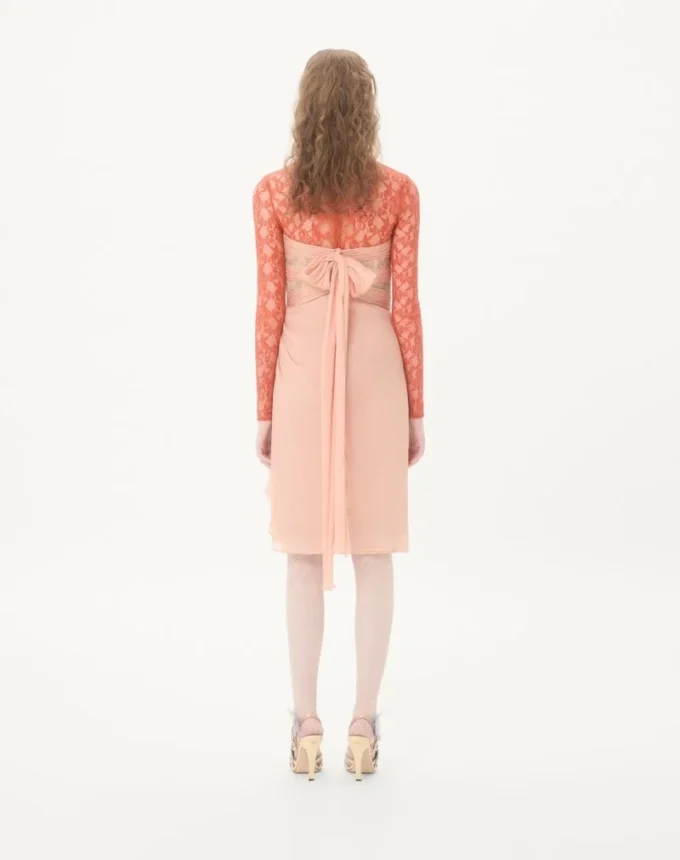 Robe en crêpon chiffon