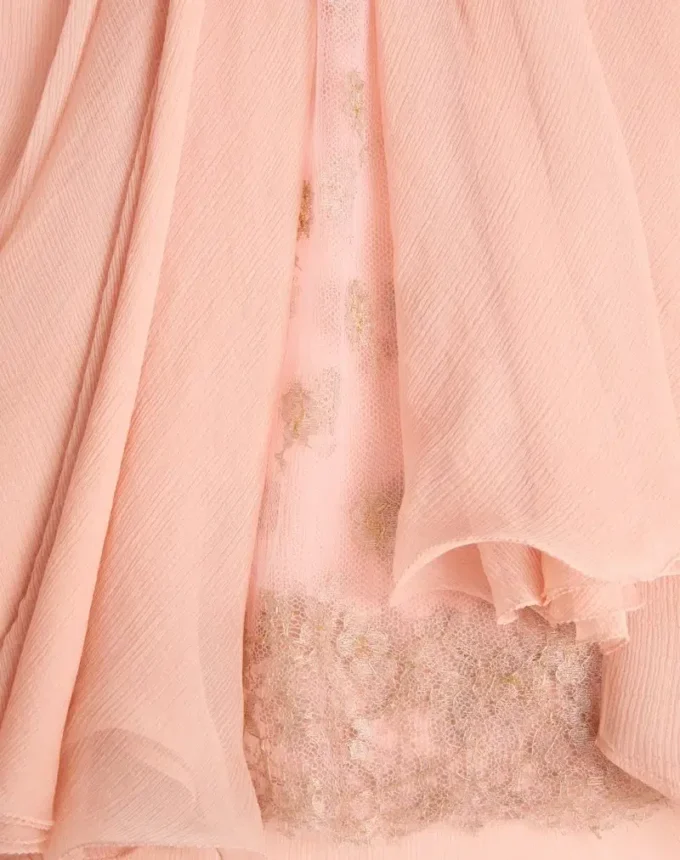 Robe en crêpon chiffon