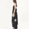 Robe longue en crêpe de Chine jacquard Apres L’Hiver Lilium Robe longue en crêpe de Chine jacquard Apres L’Hiver Lilium