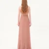Robe longue en georgette claire Robe longue en georgette claire