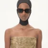 Capuche en jersey VLogo Signature avec fermeture éclair
