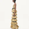 Robe longue en jacquard reps lamé Robe longue en jacquard reps lamé