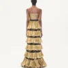 Robe longue en jacquard reps lamé Robe longue en jacquard reps lamé