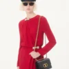 Robe midi en cady couture brodée Robe midi en cady couture brodée