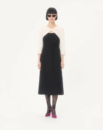Robe midi en crêpe couture Robe midi en crêpe couture