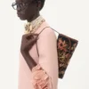 Robe midi en crêpe couture