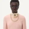 Robe midi en crêpe couture