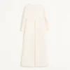 Robe midi en crêpe couture