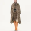 Robe midi en crêpe de Chine avec imprimé Petit Charles Robe midi en crêpe de Chine avec imprimé Petit Charles