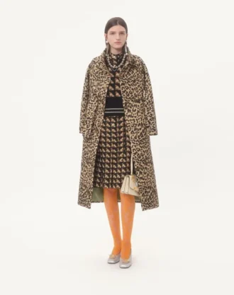 Robe midi en crêpe de Chine avec imprimé Petit Charles Robe midi en crêpe de Chine avec imprimé Petit Charles