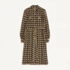 Robe midi en crêpe de Chine avec imprimé Petit Charles Robe midi en crêpe de Chine avec imprimé Petit Charles