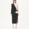 Robe midi en crêpe de laine Robe midi en crêpe de laine