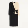 Robe midi en crêpe de laine Robe midi en crêpe de laine